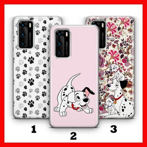 101 DALMATiANS 2 HUAWEI P9 P10 P20 P30 P40 LiTE PRO PLuS LG G5 G6 telefoonhoes hoes geïnspireerd op Disney Cartoon Dogs Spots Paws Cruella de Vil