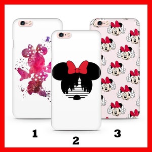 MiNNIE MOUSE 2 Apple iPHONE 5 SE 2020 2022 6 7 8 Xs XR MaX PLuS Custodia per telefono ispirata al castello dei cartoni animati Disney Topolino Classico Topolino