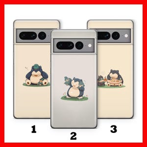 Snorlax 1 Telefoon Geval Voor Google Pixel 6 6A 7 7A 8 8A 9 9A Pro XL Modellen stripfiguur Hero Van Ball Fight Figuur Hero Animal