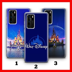 DISNEYLAND 3 Custodia per telefono Huawei P9 P10 P20 P30 P40 LiTE PRO PLuS LG G5 G6 ispirata al cartone animato Disney Castle Wonderland Happy Place Fun