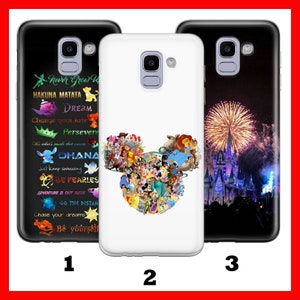 Custodia per telefono DISNEYLAND 2 per Samsung Galaxy A3 A5 A6 A7 A8 J3 J5 J6 J7 Disney Cartoon Castle Wonderland Happy Place Theme Park