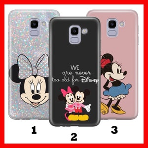 Custodia per telefono MiNNIE MOUSE 1 per Samsung Galaxy A3 A5 A6 A7 A8 J3 J5 J6 J7 Disney Cartoon Castle Micky Mouse Classic Mice