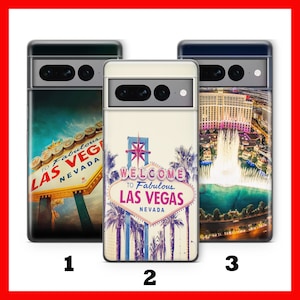 Las Vegas 3 Coque de téléphone pour Google Pixel 6 6A 7 7A 8 8A 9 9A Pro XL Modèles États-Unis États-Unis d'Amérique Nevada État Sin City