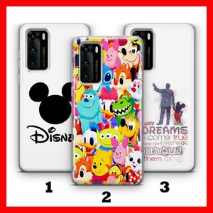 DISNEYLAND 5 Custodia per telefono Huawei P9 P10 P20 P30 P40 LiTE PRO PLuS LG G5 G6 ispirata al cartone animato Disney Castle Wonderland Happy Place Fun