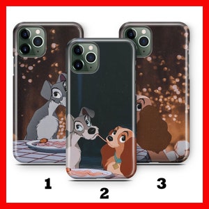 Lady And The Tramp 1 Phone Case Cover For Apple iPHONE 11 12 13 14 15 16 Plus PRO MiNI MAX Disney Cartoon Dog Dogs Cute Love Story