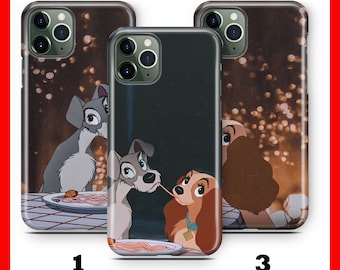 Dame und der Vampir 1 Telefon Fall für Apple iPhone 11 12 13 14 15 16 e 17 Air PRO Plus Mini Max Disney Cartoon Hund Hunde Cute Love Story