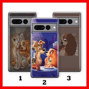 Lady And The Tramp 9 Phone Case For Google Pixel 6 6A 7 7A 8 8A 9 9A Pro XL Models Disney Cartoon Dog Dogs Cute Love Story