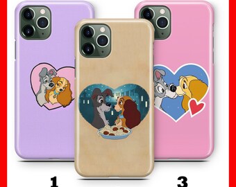 Dame und der Vampir 2 Telefon Fall für Apple iPhone 11 12 13 14 15 16 e 17 Air PRO Plus Mini Max Disney Cartoon Hund Hunde Cute Love Story