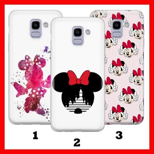 Custodia per telefono MiNNIE MOUSE 2 per Samsung Galaxy A3 A5 A6 A7 A8 J3 J5 J6 J7 Disney Cartoon Castle Micky Mouse Classic Mice