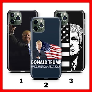 TRUMP 2 Custodia per telefono per Apple iPHONE 11 12 13 14 15 16 Plus PRO MiNI MaX USA Presidente Stati Uniti America Donald Trump Great Again