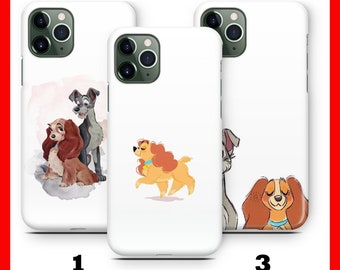 Dame und das Vampir 7 Telefon Fall für Apple iPhone 11 12 13 14 15 16 e 17 Air PRO Plus Mini Max Disney Cartoon Hund Hunde Cute Love Story
