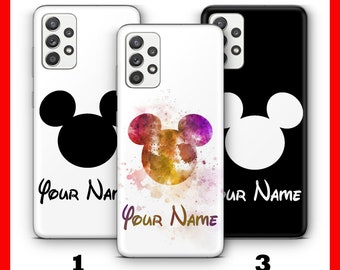 Mickey MOUSE personalisierte 1 HUAWEI P9 P10 P20 P30 P40 LiTE PRO PLUS LG G5 G6 Handyhülle inspiriert von Disney Cartoon mit Ihrem Namenstext