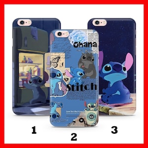 Funda para teléfono Stitch K6 para Apple iPhone 5 SE 2020 2022 6 7 8 Xs XR MaX PLuS Modelos Personaje de dibujos animados de Disney Criatura alienígena Perro Panda