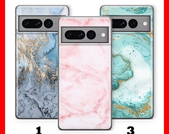 MARBLE SToNE 2 Phone Case Cover For Google Pixel 7 7A 7 Pro 8 Pro Models Granite Marble Counter Top Effect Random Colour Rock Pattern