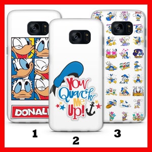 Custodia per telefono DONALD DuCK 2 per Samsung Galaxy S5 S6 S7 S8 S9 EDGE PLUS LtE NEO Disney Cartoon Castle Daisy Duck Mickey Mouse Fun