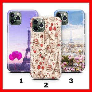 Etui na telefon PARIS 3 do Apple iPhone 11 12 13 14 15 16 Plus PRO MiNI MaX Francja Paryż Miasto Miłości Romans Wieża Eiffla Francuska Miłość