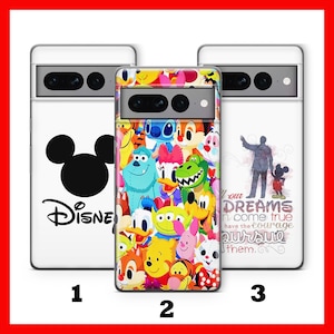 Custodia per telefono DISNEYLAND 5 per Google Pixel 6, 6A, 7, 7A, 8, 8A, 9, 9A Pro XL, motivo: Disney Cartoon Castle Wonderland Happy Place Theme Park