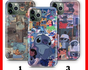 Funda para teléfono Stitch K5 para Apple iPhone 11 12 13 14 15 16 y 17 Air PRO Plus Mini Max Personaje de dibujos animados de Disney Criatura alienígena Perro Panda Amigo