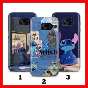 Funda para teléfono Stitch K6 para Samsung Galaxy S5 S6 S7 S8 S9 Edge PLuS LtE NEO Modelos Disney Personaje de dibujos animados Criatura extraterrestre Perro Panda