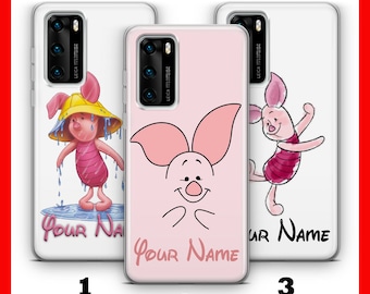 PiGLET パーソナライズ 1 HUAWEi P9 P10 P20 P30 P40 LiTE PRO PLuS LG G5 G6 ディズニーの漫画にインスパイアされた携帯ケースカバー あなたの名前や好きなテキストを
