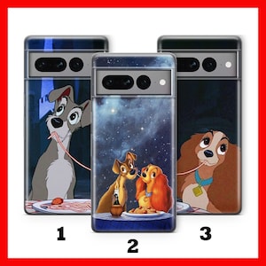 Lady And The Tramp 5 Phone Case For Google Pixel 6 6A 7 7A 8 8A 9 9A Pro XL Models Disney Cartoon Dog Dogs Cute Love Story
