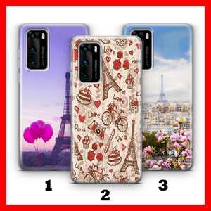 PARIS 3 HUAWEi P9 P10 P20 P30 P40 LiTE PRo PLuS LG G5 G6 Etui na telefon Francja Paryż Miasto Miłości Romans Wieża Eiffla Francuska Miłość Luwr