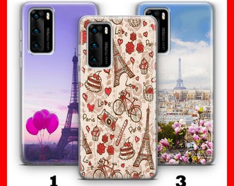PARiS 3 HUAWEi P9 P10 P20 P30 P40 LiTE PRo PLuS LG G5 G6 Phone Case Cover France Paris City Of Love Romance Eiffel Tower French Amore Louvre