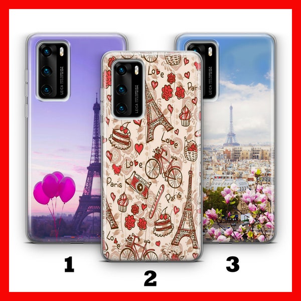 PARiS 3 HUAWEi P9 P10 P20 P30 P40 LiTE PRo PLuS LG G5 G6 Phone Case Cover France Paris City Of Love Romance Eiffel Tower French Amore Louvre