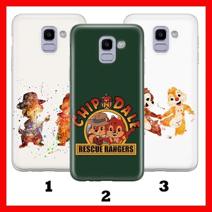 Custodia per telefono CHiP And DALE 1 per Samsung Galaxy A3 A5 A6 A7 A8 J3 J5 J6 J7 Disney Cartoon Two Chipmunks The Rescue Rangers Team