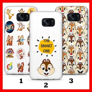 Custodia per telefono Chip and DALE 3 per Samsung Galaxy S5 S6 S7 S8 S9 EdGE PLUS LtE NEO Disney Cartoon Two Chipmunks The Rescue Rangers