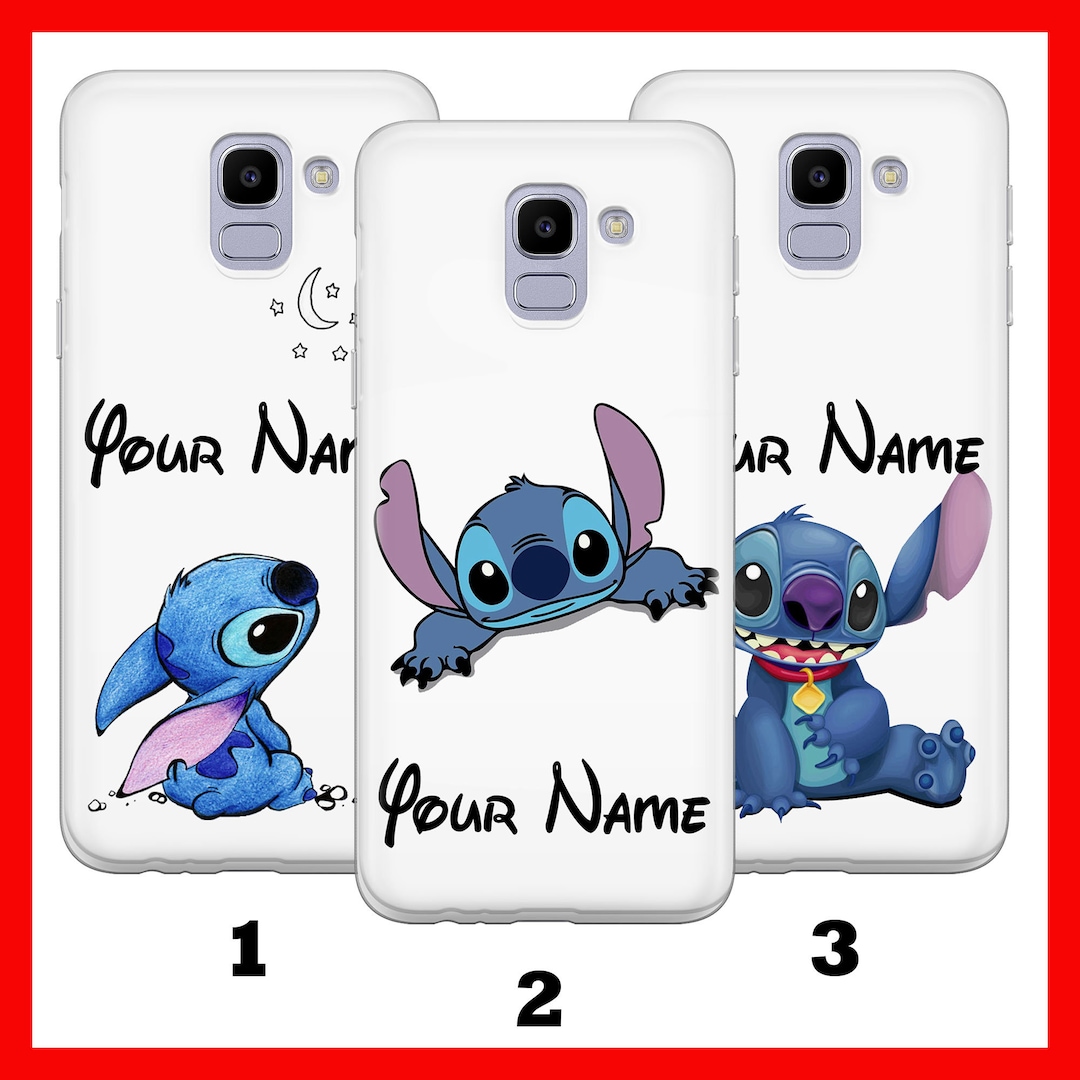 Lilo and Stitch Personalised Phone Case Cover for Samsung Galaxy A3 A5 A6  A7 A8 J3 J5 J6 J7 Disney Cartoon With Your Name or Text