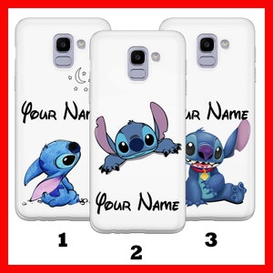 LiLO i STiTCH PERSONALISED 2 etui na telefon do Samsung Galaxy A3 A5 A6 A7 A8 J3 J5 J6 J7 Disney Cartoon z Twoim imieniem lub tekstem