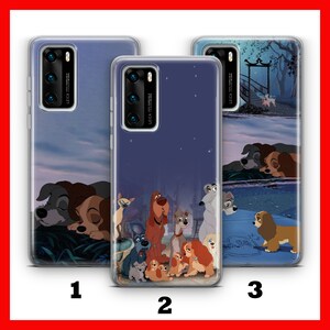 Lady And The Tramp 8 HUAWEi P9 P10 P20 P30 P40 LiTE PRO PLuS LG G5 G6 Phone Case Cover inspired by Disney Cartoon Dog Dogs Cute Love Story
