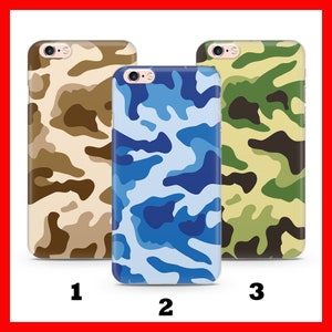 CAMO 5 CAMOuFLAGE Apple iPHONE 5 SE 2020 2022 6 7 8 Xs XR MaX PLuS Phone Case Cover Military Theme Stealth Style Spots Army Forces Colours