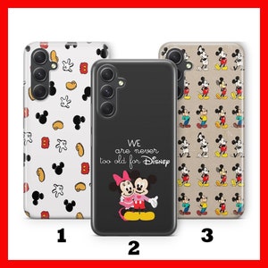 Custodia per telefono Mickey Mouse 2 per Samsung A13 A14 A15 A16 A25 A26 A33 A34 A35 A36 A53 A54 A55 A56 A72 A73 + altri modelli Disney Minnie