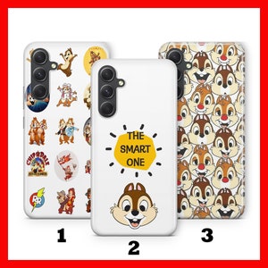 Custodia per telefono "Chip and DALE 3" per Samsung A13 A14 A15 A16 A25 A26 A33 A34 A35 A36 A53 A54 A55 A56 A72 A73 + altri modelli Disney Chipmunks