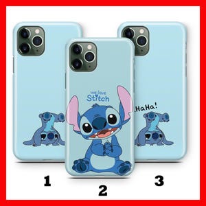 Funda para teléfono Stitch K3 para Apple iPhone 11, 12, 13, 14, 15, 16 Plus, PRO, MiNI, MAX, Disney, personaje de dibujos animados, criatura alienígena, perro, panda, amigo