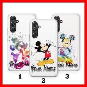 Cover personalizzata Topolino per Samsung A13 A14 A15 A16 A25 A26 A33 A34 A35 A36 A53 A54 A55 A56 A72 A73 + altri modelli