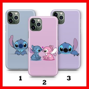 Funda para teléfono Stitch K7 para Apple iPhone 11, 12, 13, 14, 15, 16 Plus, PRO, MiNI, MAX, Disney, personaje de dibujos animados, criatura alienígena, perro, panda, amigo