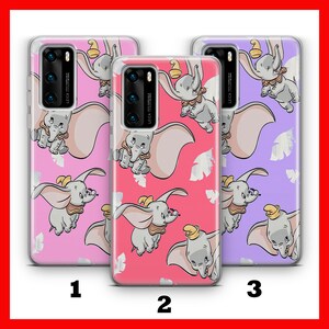 DUMBO 4 HUAWEI P9 P10 P20 P30 P40 LiTE PRO PLuS LG G5 G6 Custodia per telefono ispirata al castello dei cartoni animati Disney Big Ear Elephant Circus Cute