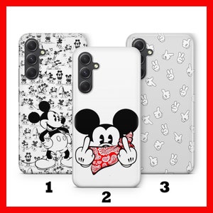 Custodia per telefono Mickey Mouse 3 per Samsung A13 A14 A15 A16 A25 A26 A33 A34 A35 A36 A53 A54 A55 A56 A72 A73 + altri modelli Disney Minnie