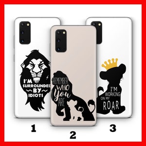 LiON KiNG 3 Phone Case Cover For Samsung Galaxy S20 S21 S22 S23 S24 FE S25 Plus Ultra Disney Cartoon Simba Timon Pumba Scar Zazoo Mufasa