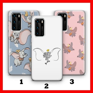 DUMBO 3 HUAWEI P9 P10 P20 P30 P40 LiTE PRO PLuS LG G5 G6 Custodia per telefono ispirata al castello dei cartoni animati Disney Big Ear Elephant Circus Cute