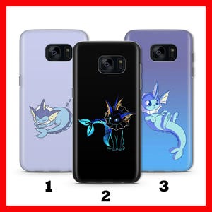 Vaporeon 3 Telefoon Case Cover Voor Samsung Galaxy S5 S6 S7 S8 S9 Edge PLus LtE NEO Modellen stripfiguur held uit Ball Fight Hero