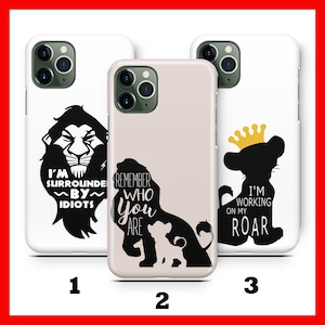 LiON KiNG 3 Phone Case Cover For Apple iPHONE 11 12 13 14 15 16 Plus PRO MiNI MAX Disney Cartoon Simba Timon Pumba Scar Zazoo Mufasa