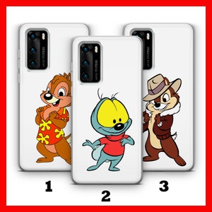 Custodia per telefono cellulare per HUAWEi P9 P10 P20 P30 P40 LiTE PRO PLuS LG G5 G6 ispirata al cartone animato Disney Two Chipmunks Rescue Rangers