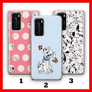 101 DALMATIANS 1 HUAWEI P9 P10 P20 P30 P40 LiTE PRO PLus LG G5 G6 telefoonhoes hoes geïnspireerd op Disney Cartoon Dogs Spots Paws Cruella de Vil