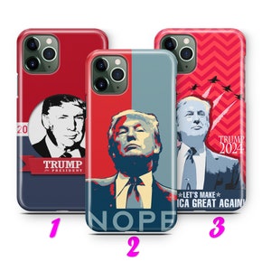 TRUMP 1 Custodia per telefono per Apple iPHONE 11 12 13 14 15 16 Plus PRO MiNI MaX USA Presidente Stati Uniti America Donald Trump Great Again