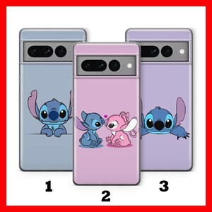 Capa de celular Stitch K7 para Google Pixel 6 6A 7 7A 8 8A 9 9A Pro XL, modelo Disney, personagem de desenho animado, criatura alienígena, cachorro, panda, amigo