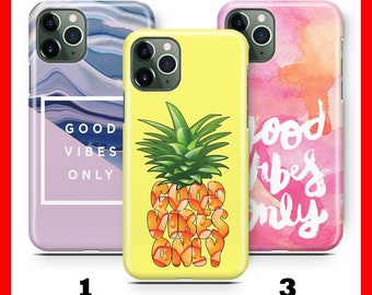 GOOD ViBES OnLY 3 Phone Case For Apple iPhone 11 12 13 14 15 16 e 17 Air PRO Plus Mini Max Summer Positive Emotion Exclusive Happy Smile